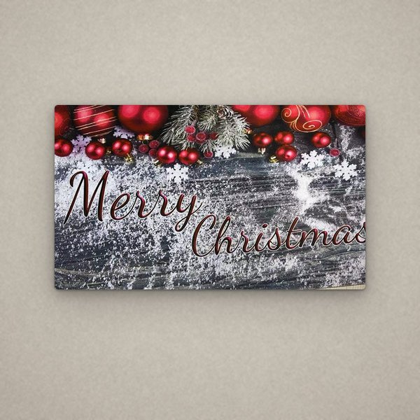 Silberne Merry-Christmas-Matte